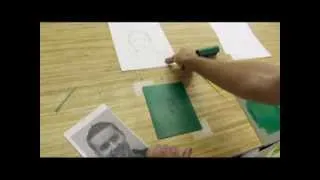 Mr.  Wilson Teaches  MonoPrint Self Portraits