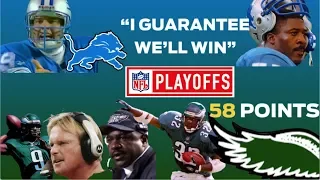 NFL Playoffs: Eagles MASSACRE Lions – Lomas GUARANTEES, Scott Mitchell IMPLODES