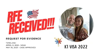 K1 Visa April 2022 Filer | RFE Notice 🇵🇭 🇺🇸