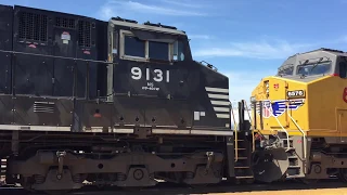 2019-05-03f Railfan Longview-Norfolk Southern Intermodal Train