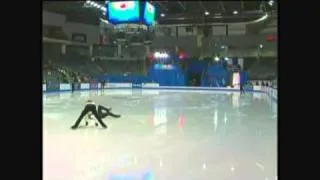 Rippon/Chan collision (Skate Canada 2010)