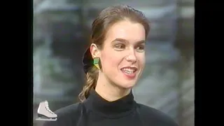 Katarina Witt mit Oskar Lafontaine  bei Frank Elstner  Nase vorn (18.03.1989)