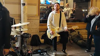 Агата Кристи.Как на войне.Уличные музыканты,группа IDAHO АЙДАХО.Санкт Петербург.