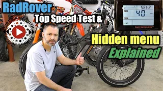 RadRover Hidden Menu Explained plus Top Speed Test - Free mods - Rad Power Bikes - Rad Rover