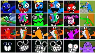 Rainbow Friends 2 All Jumpscares Vs Survival Vs Rainbow .io Vs Alphabet Lore Vs Color Vs Milkshake