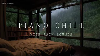 Tranquil Rain and Piano: Deep Sleep and Stress Relief Music 🌧️🌿 Relaxing Forest Bedroom