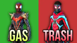 Gas Or Trash: Spider-Man 2 Suits (Miles Morales)