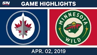 NHL Game Highlights | Jets vs Wild – April 02, 2019