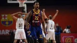 CORY HIGGINS DRESSES UP AS A SUPERHERO TO GIVE THE FINAL TO THE F C BARCELONA IN THE EUROLEAGUE