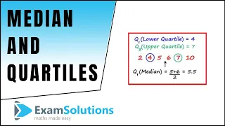 Median, Quartiles and interquartile range : ExamSolutions