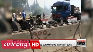 Nearly 50 killed in ISIS-claimed suicide bomb attacks in Syria