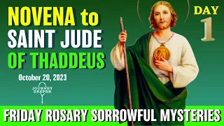 Novena to St. Jude Day 1 Friday Rosary ᐧ Sorrowful Mysteries of the Rosary💚 October 20, 2023