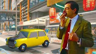 Mr Bean visits Cyberbug 2077