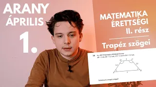 A trapéz szögei | A matekérettségi második részének legkönnyebb feladatai 🎓