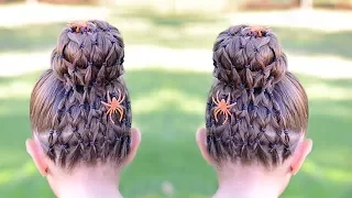 Spider web Halloween Hairstyle