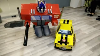 Transformers DIY costumes - Bumblebee & Optimus Prime