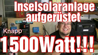 Inselsolaranlage erweitert auf 1470Watt PEAK