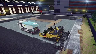 Construction Simulator 3 - #11 Asphalt Paving - Parking Lot - Gameplay