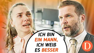 Chef - Sexist respektiert seine Angestellte nicht, weil sie ein Mädchen ist