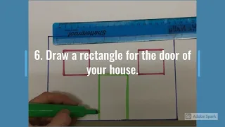 How to draw a house using 2D shapes