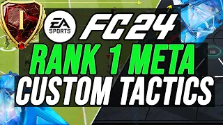 BEST META RANK 1 CUSTOM TACTICS (POST PATCH TITLE UPDATE 10) - EA FC 24