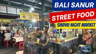 Bali Sanur Indonesia 2024 Street Food Sindhu Night Market