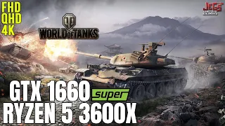 World of Tanks | Ryzen 5 3600x + GTX 1660 Super | 1080p, 1440p, 2160p benchmarks!