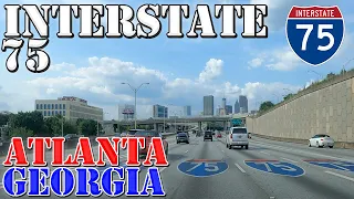 I-75 North - Atlanta - Georgia - 4K Highway Drive