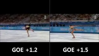 Sochi Scandal Adelina Sotnikova vs Yuna Kim  Triple Flip Comparison