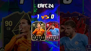 VAN DIJK VS RUBEN DIAS IN EA FC 24!! #shorts #vandijk #rubendias #eafc24