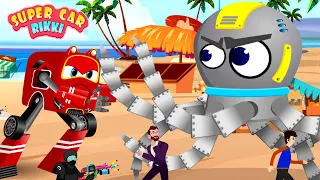 Supercar Rikki Stops the Mega Water Robo-Octopus from Destroying the Ocean!