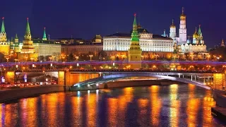 Ночная Москва. Ночная поездка по Москве под красивую музыку с комментариями.