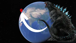 Found Real Godzilla on Google Earth