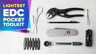 Lightest EDC Pocket Toolkit: 7 Tools, 14 Bits, 5 ¼ Ounces (148g)