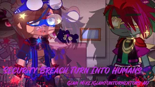 Security Breach Animatronics turn Into Human?||GlamMike AU||Original||Security Breach||Gacha Club