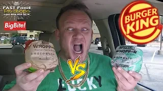 BURGER KING ⭐Impossible Whopper VS Original Whopper⭐ Food Review!!!