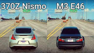 NFS Heat: Nissan 370Z Nismo vs BMW M3 E46 - Drag Race
