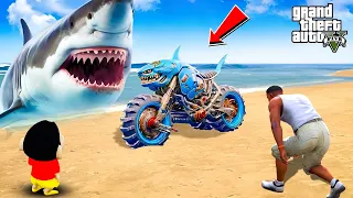 Franklin & ShinChan Found Shark Fastest Water Super Bike in Gta 5 || Gta 5 Tamil