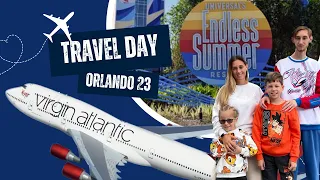 Orlando Travel Day ✈️🇺🇸 | LHR - MCO With Virgin Atlantic | Endless Summer check in | Summer 23