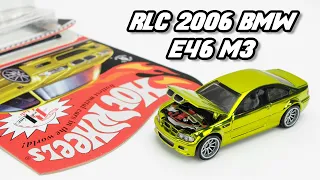 UNBOXING: Hot Wheels 2006 BMW E46 M3 - 2021 RLC release with moving parts (opening hood)