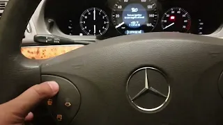 2004 Mercedes Benz E500, W211, Checking the Engine Oil Level from the Dashboard functions.