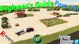 Farming Simulator 22! | Beginner's Guide Part 15! | Managing Sheep! | #FS22 | #CJFarms