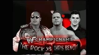 The Rock vs Chris Benoit - Fully Loaded 2000 - Highlights