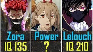 Comparison : Smartest Anime Characters (by IQ)