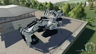 Farming Simulator 2019 mods Liebherr 9800 excavator