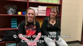 JOIN CAMBRIDGE CHORUS Promo Video