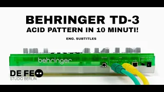 BEHRINGER TD-3 - Come iniziare a suonarla!  ||  DE FEO SBT001 | ITA + ENG SUB
