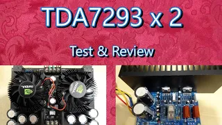 TDA7293. Part 1 of 2 Amplifier ICs.Test and review of 2 different boards.