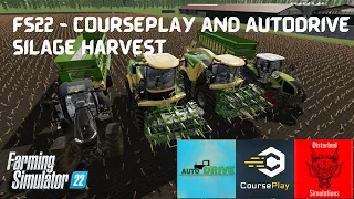 FS22 - Autodrive and Courseplay Beta - Silage Harvest