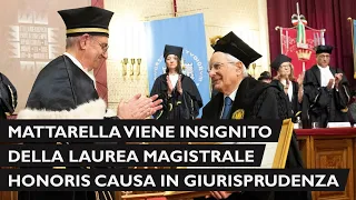 Mattarella alla cerimonia di conferimento della Laurea magistrale Honoris causa